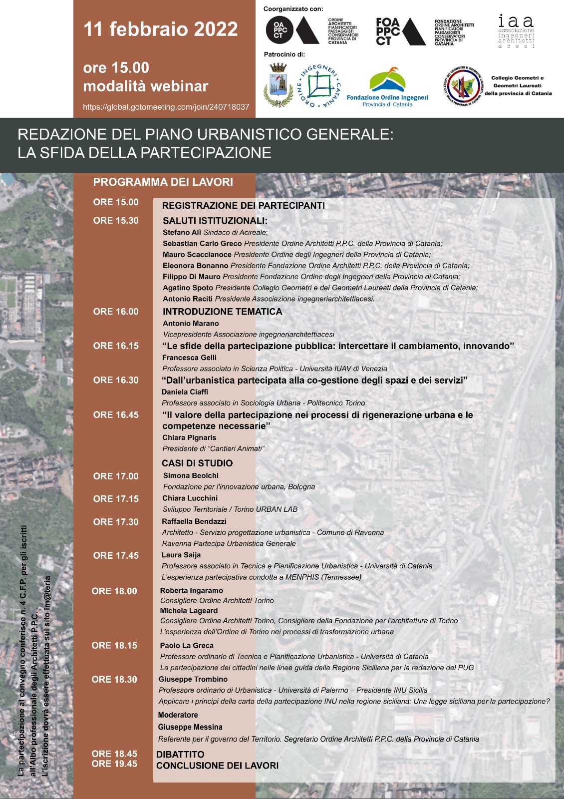 Redazione del Piano Urbanistico Generale: la sfida della partecipazione